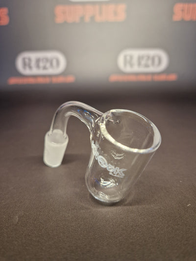 Quartz Banger - 14mm / 90° Male Fitting - Bucket Style with Bubble Bottom