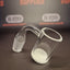 Quartz Banger - 18mm / 90° Male Fitting - Flat Bottom Bucket - White