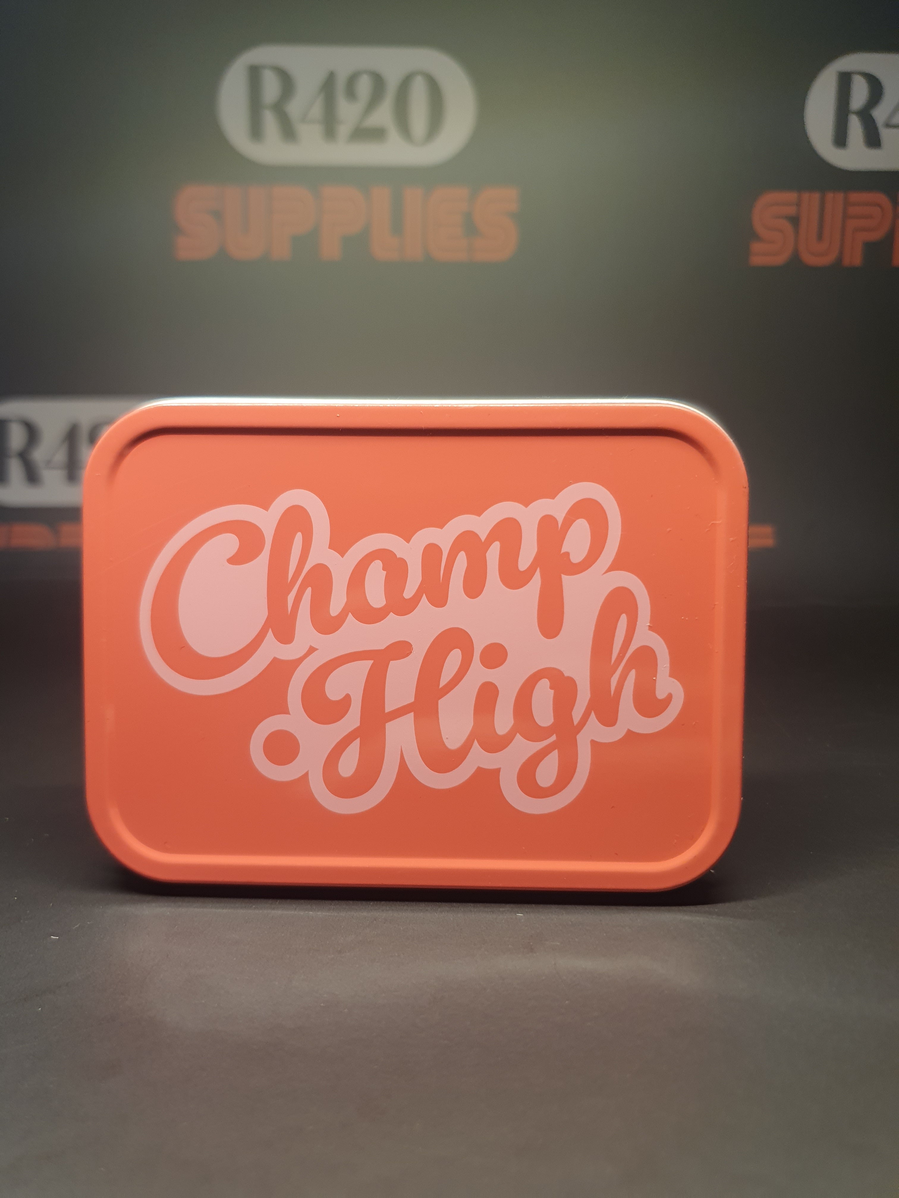 Champ High Metal Storage Tins - Pink