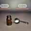 Amber Glass Vial with Screw Cap and Spoon 25mm
