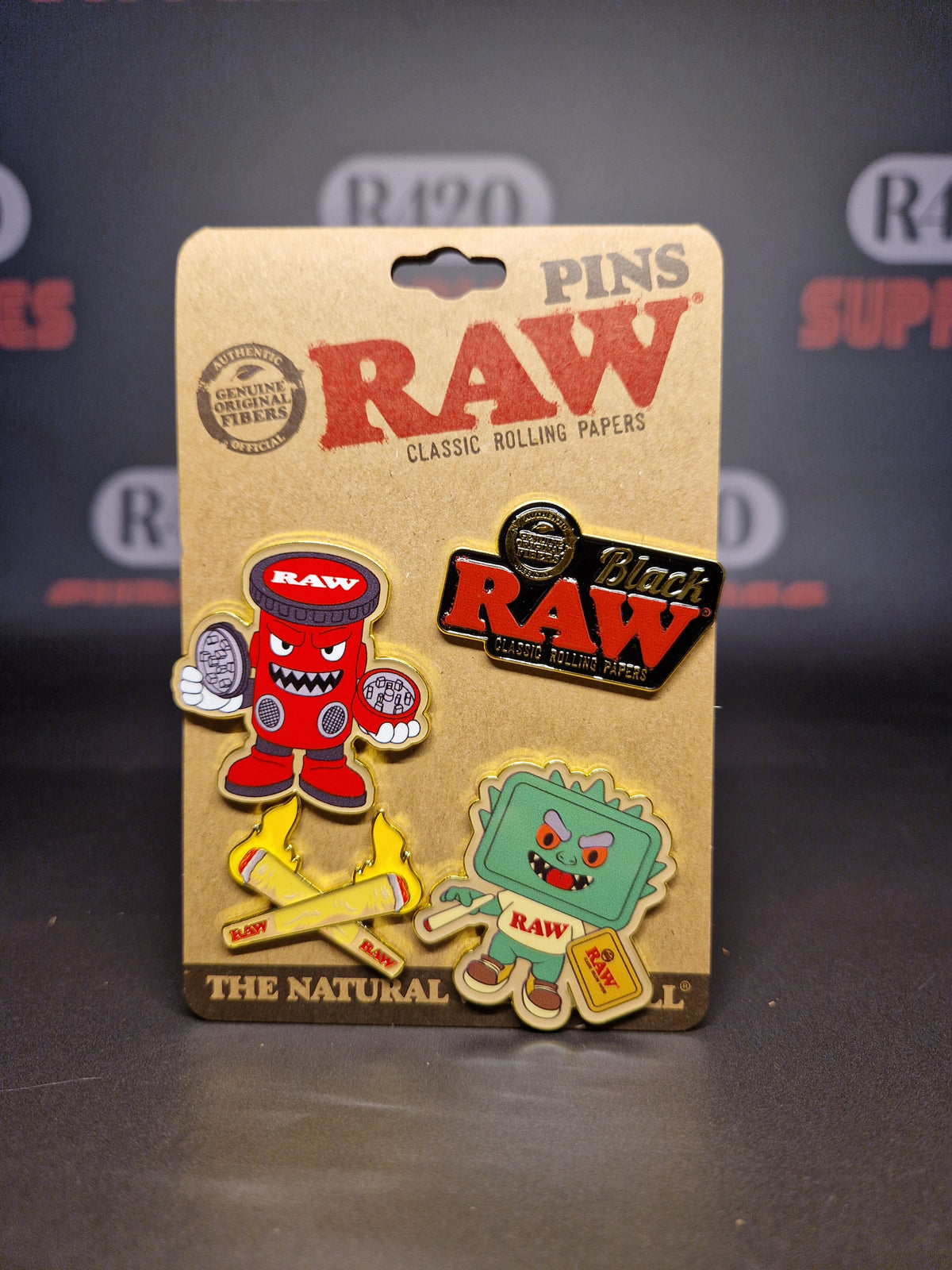 RAW miniatuur Rolling Tray - Badge - vastgemaakt