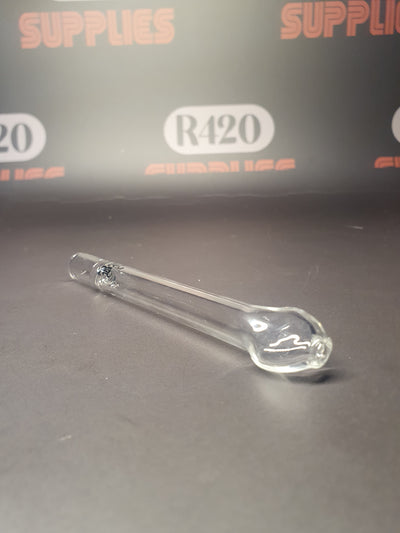 Clear Glass One Hitter - 120mm - Flat Mouthpiece