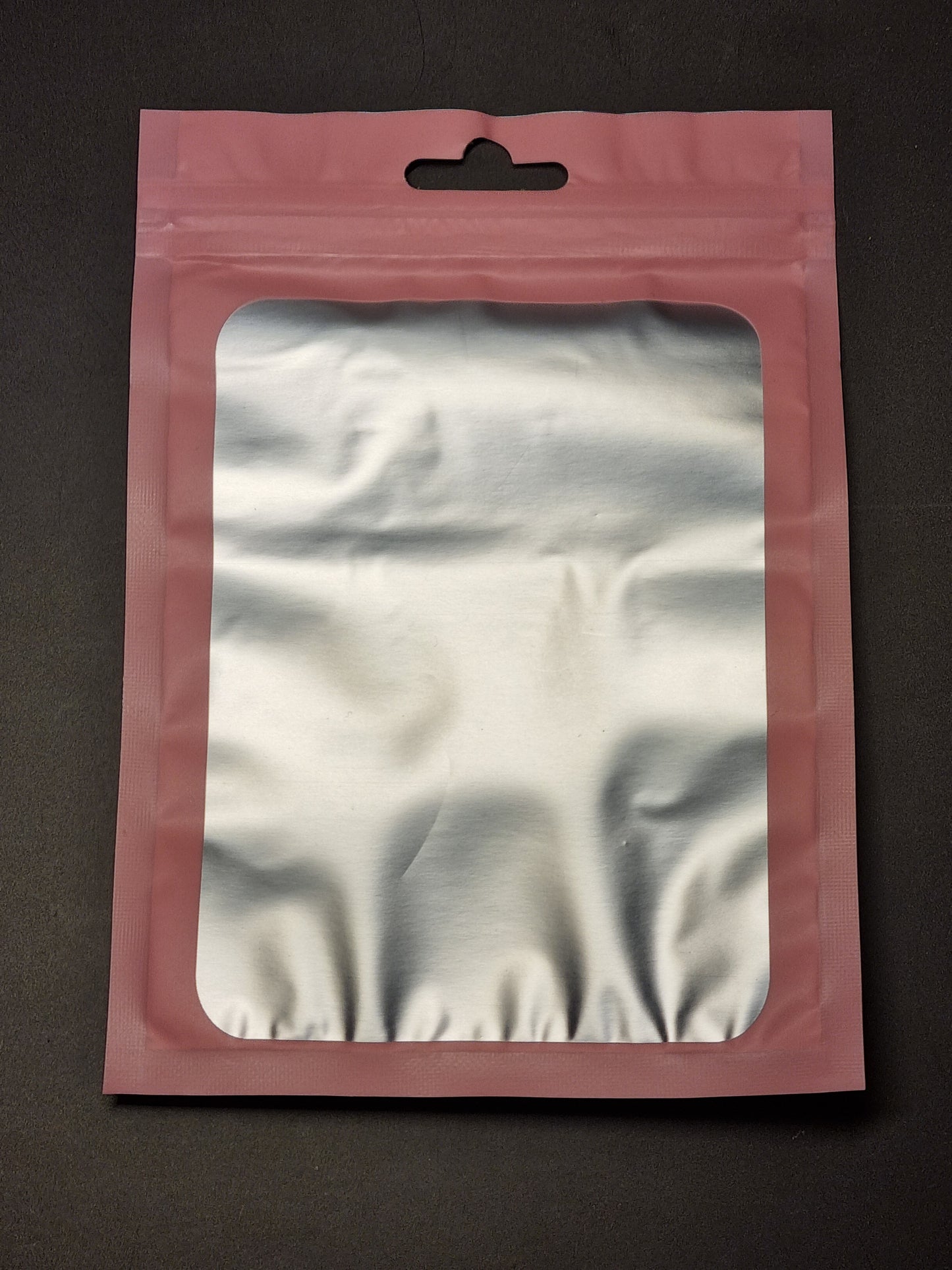 Mylar Ritssluitingszakje - Roze - 7,5x12cm