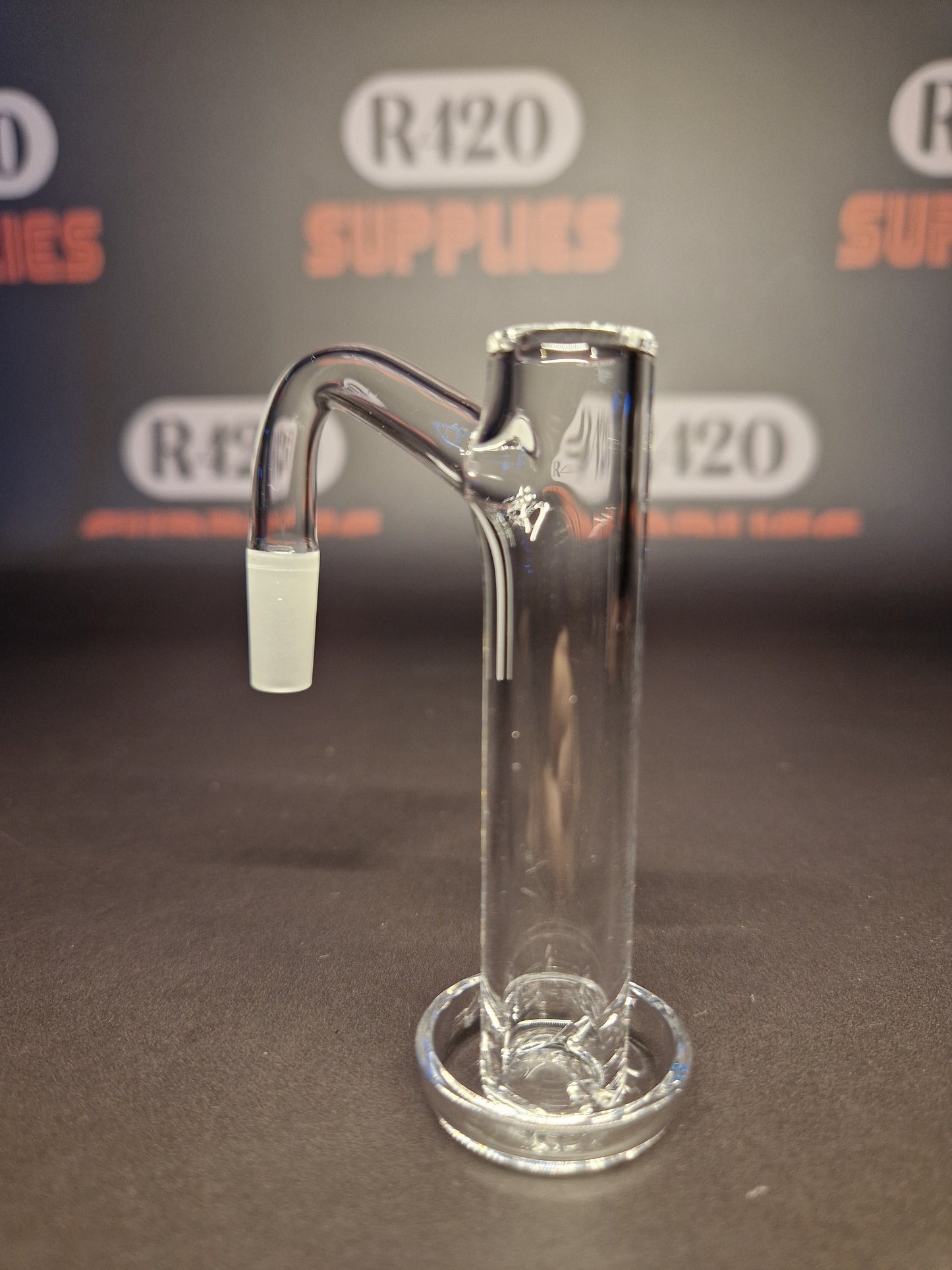 Quartz Slurper- 10mm / 90° Male Fitting - Tall & Thin - Clear