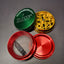 Hammercraft x RAW Aluminium  Grinder - 4 Piece  - Medium 55mm - Rasta