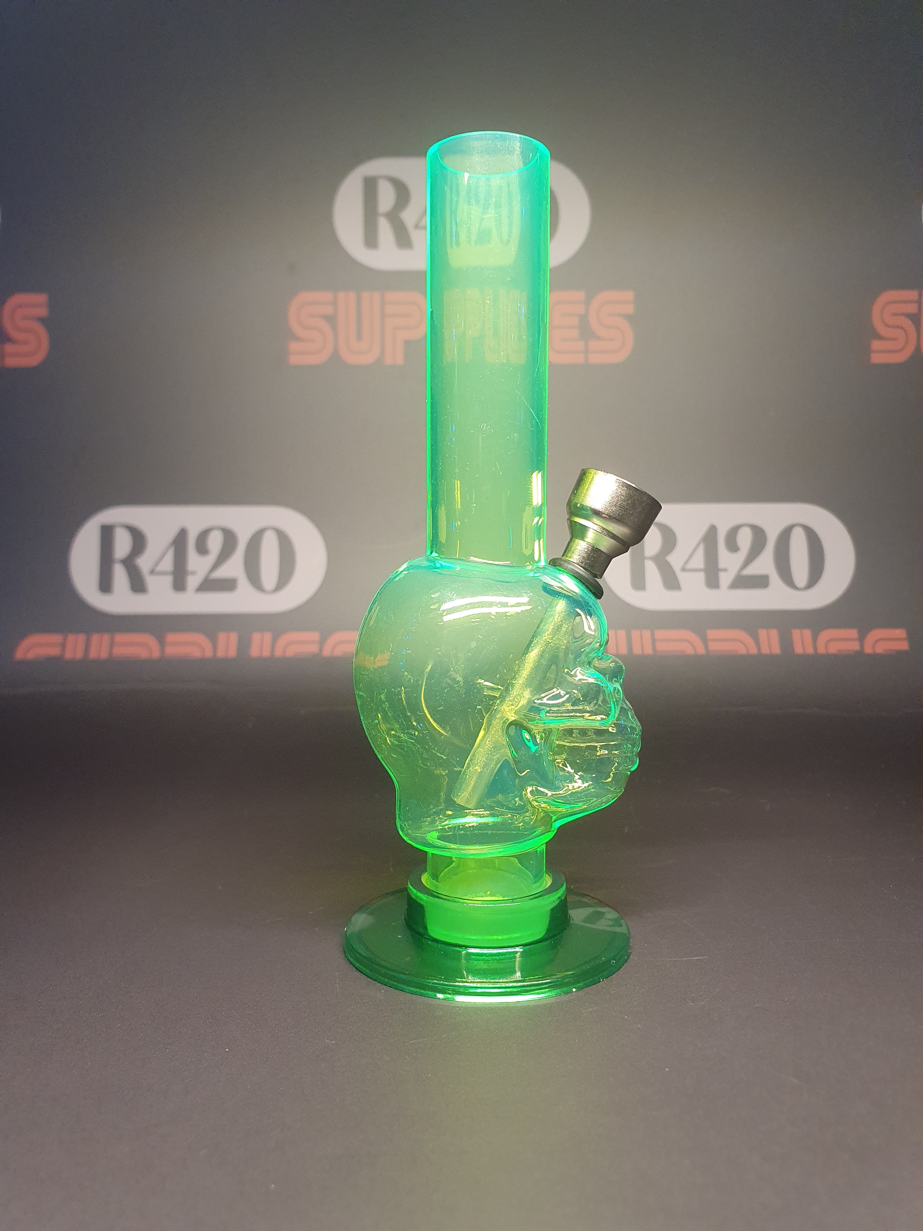 Plastic Mini Skull Bong - Mixed Colours