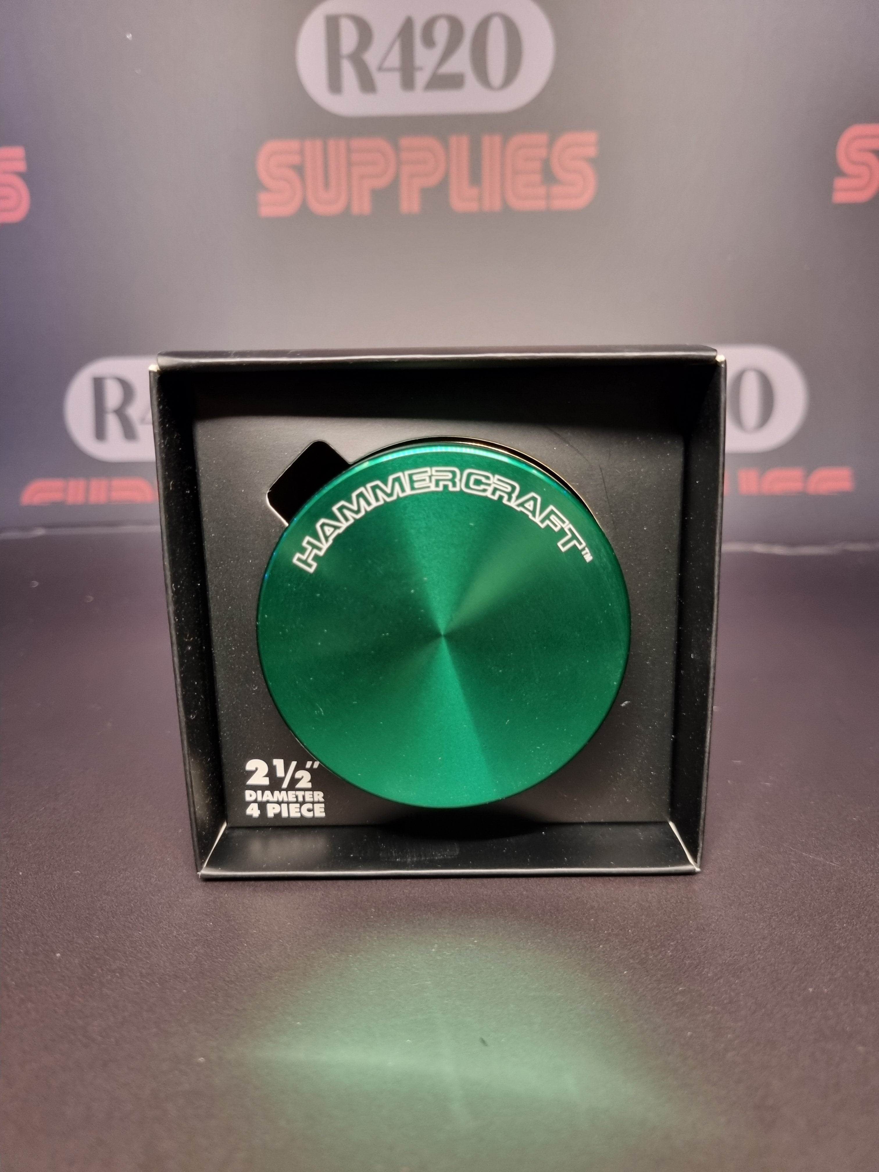 Hammercraft Aluminium Metal Grinder - 4 Part - 63mm - Rasta