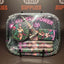 Flower Power Metal Tray Set - 5 Piece