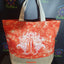 Oranje Stonewash - Volledig Natuurlijke Tas - Namaste Hand (Vrede)