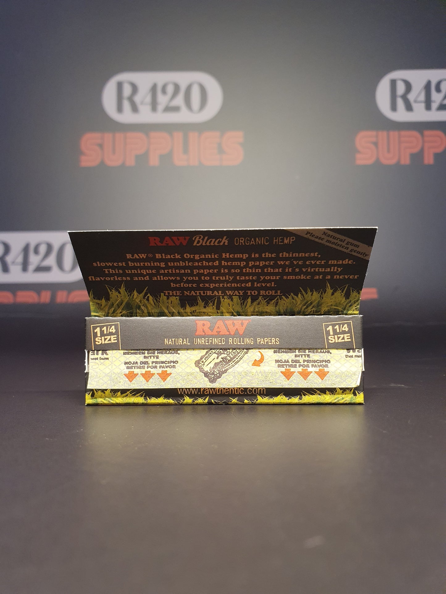RAW Black Organic 1 1/4