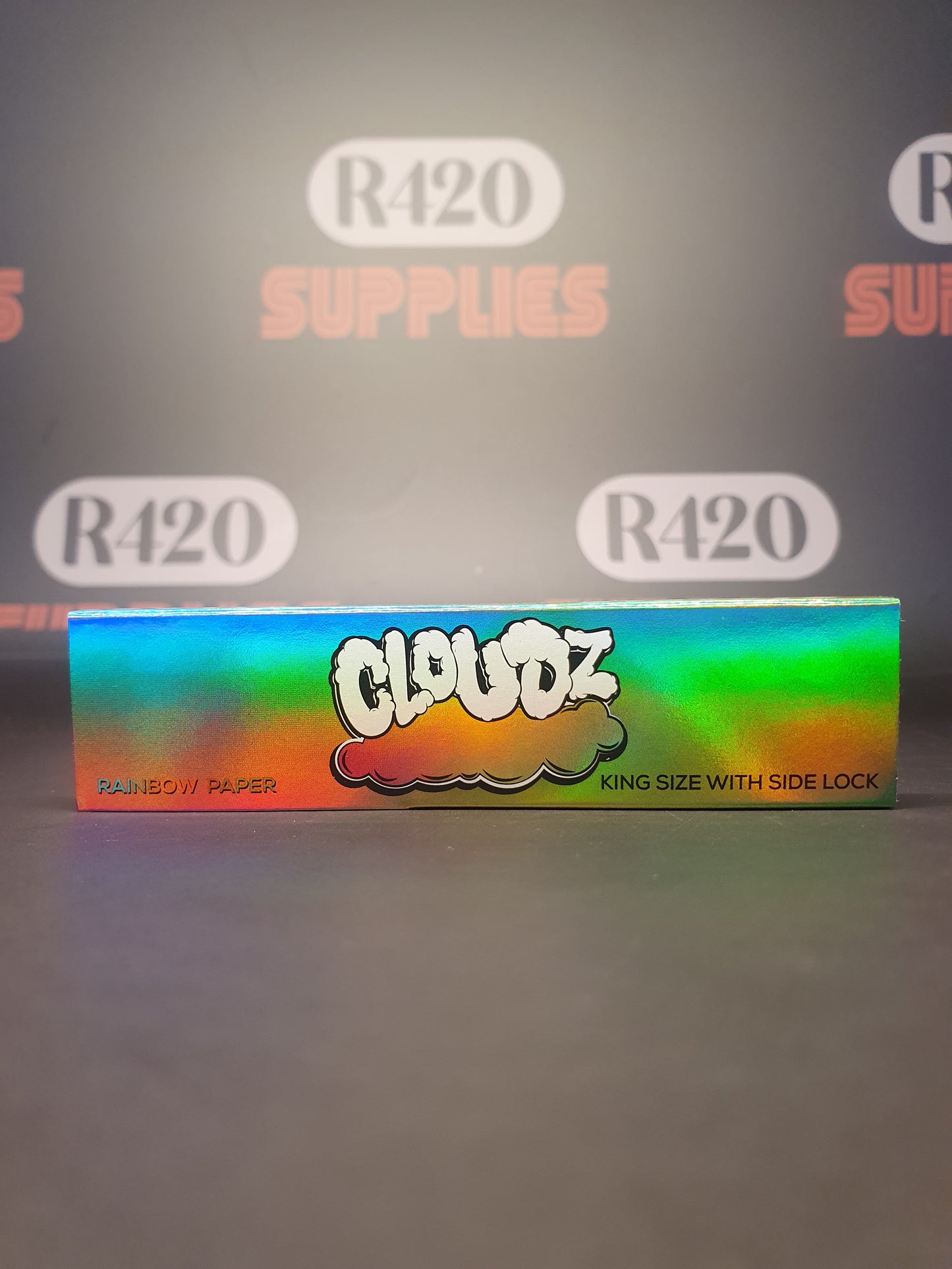 Cloudz Kingsize Rolling Papers & Tips - Rainbow