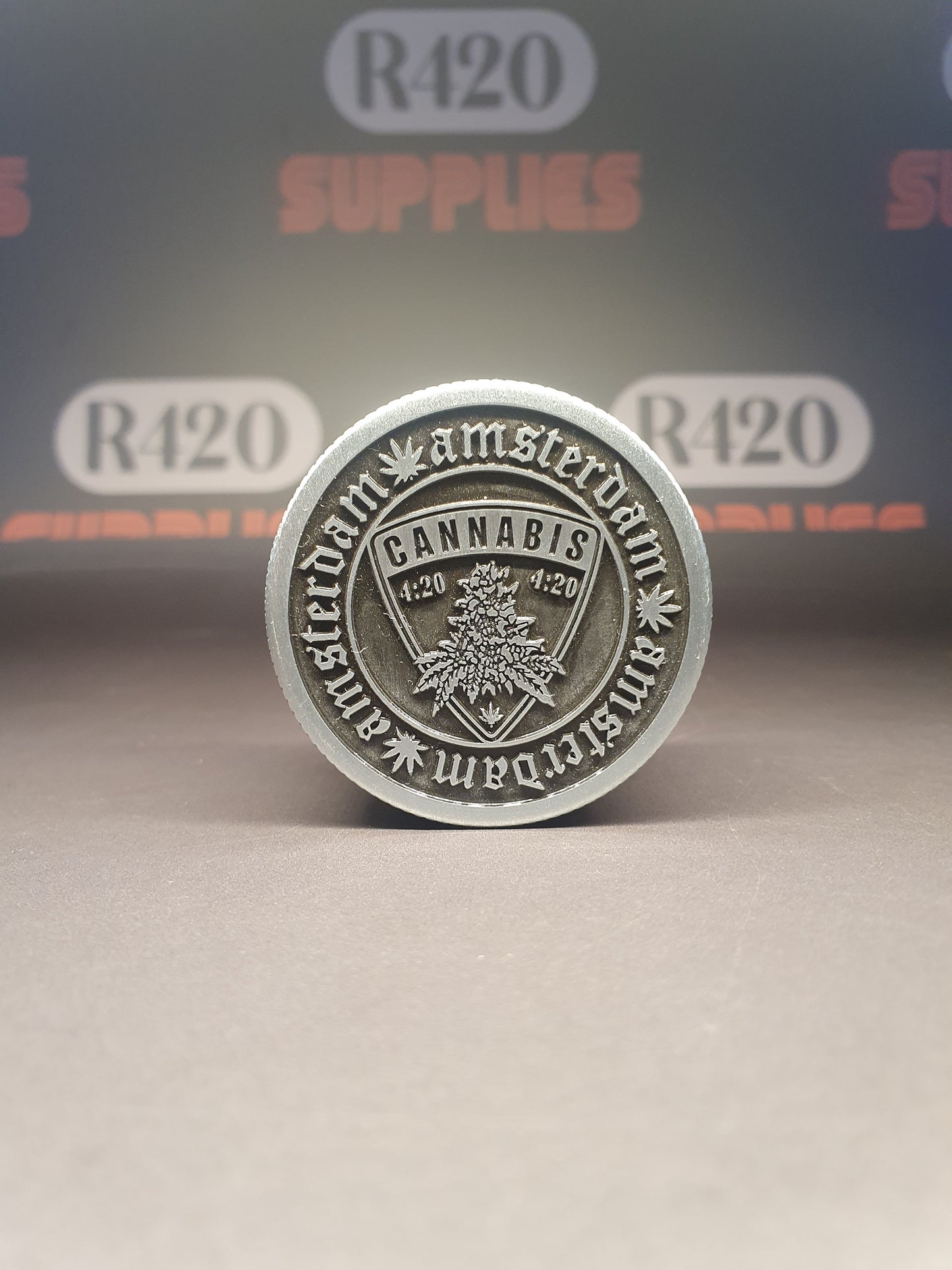 Amsterdam Green - 3 Piece Metal Grinder - 50mm - 3 Partl