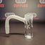 Quartz Banger - 10mm / 90° Male Fitting - Frosted Drip Design with Autospin