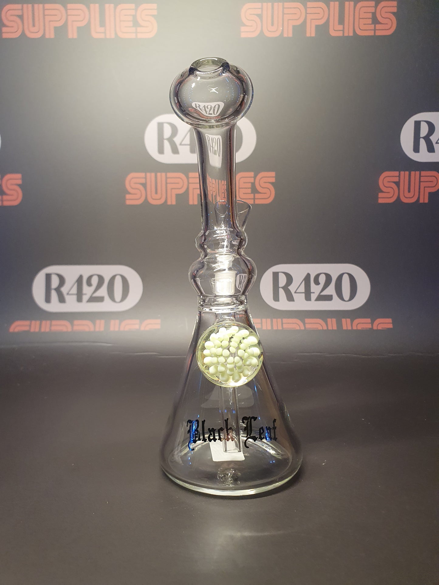 Black Leaf - Combi Glass Dab Rig - H180mm - Green