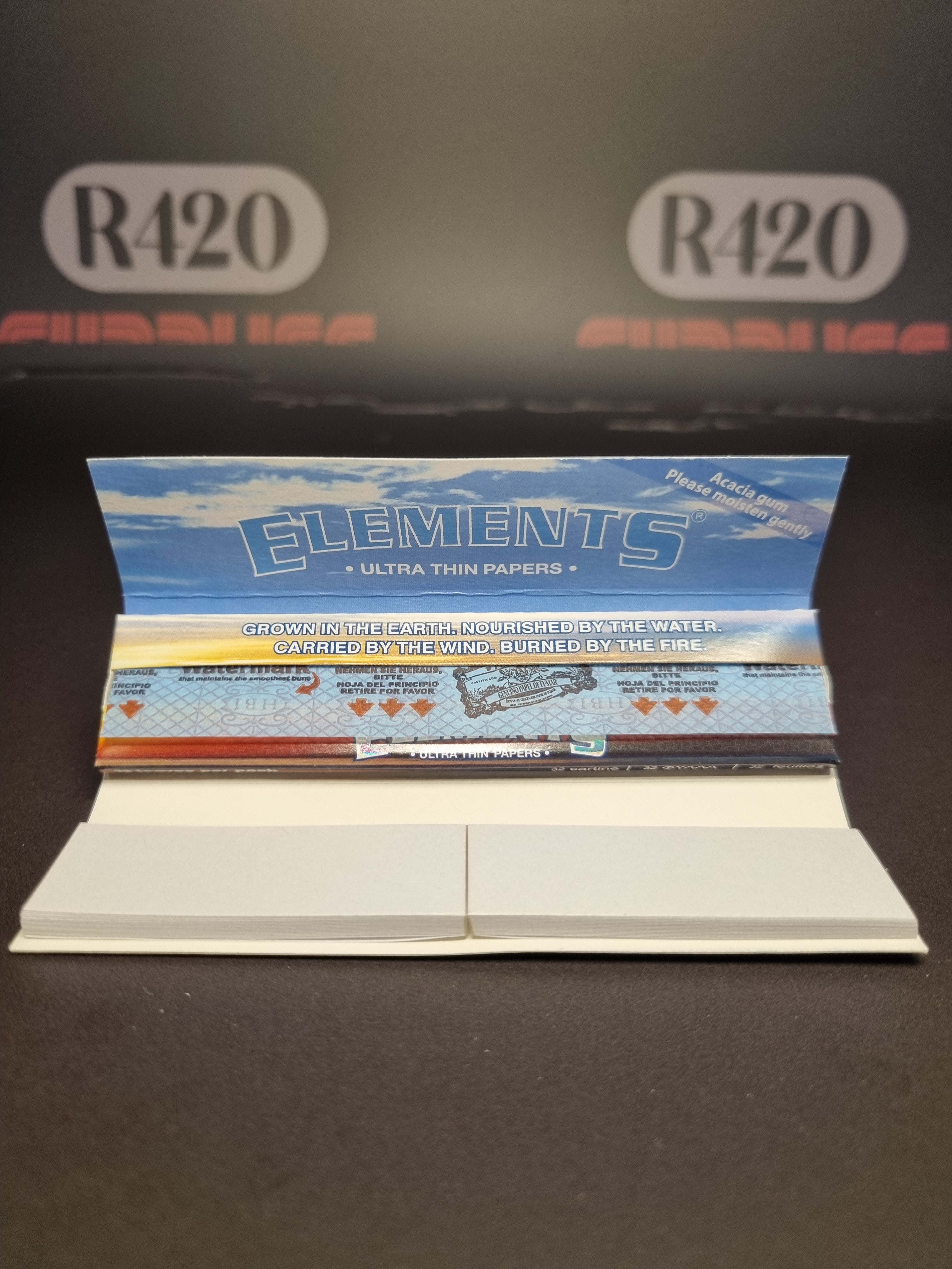 Elements Kingsize Slim Connoisseur  - Ultra Thin Rice Papers & Tips