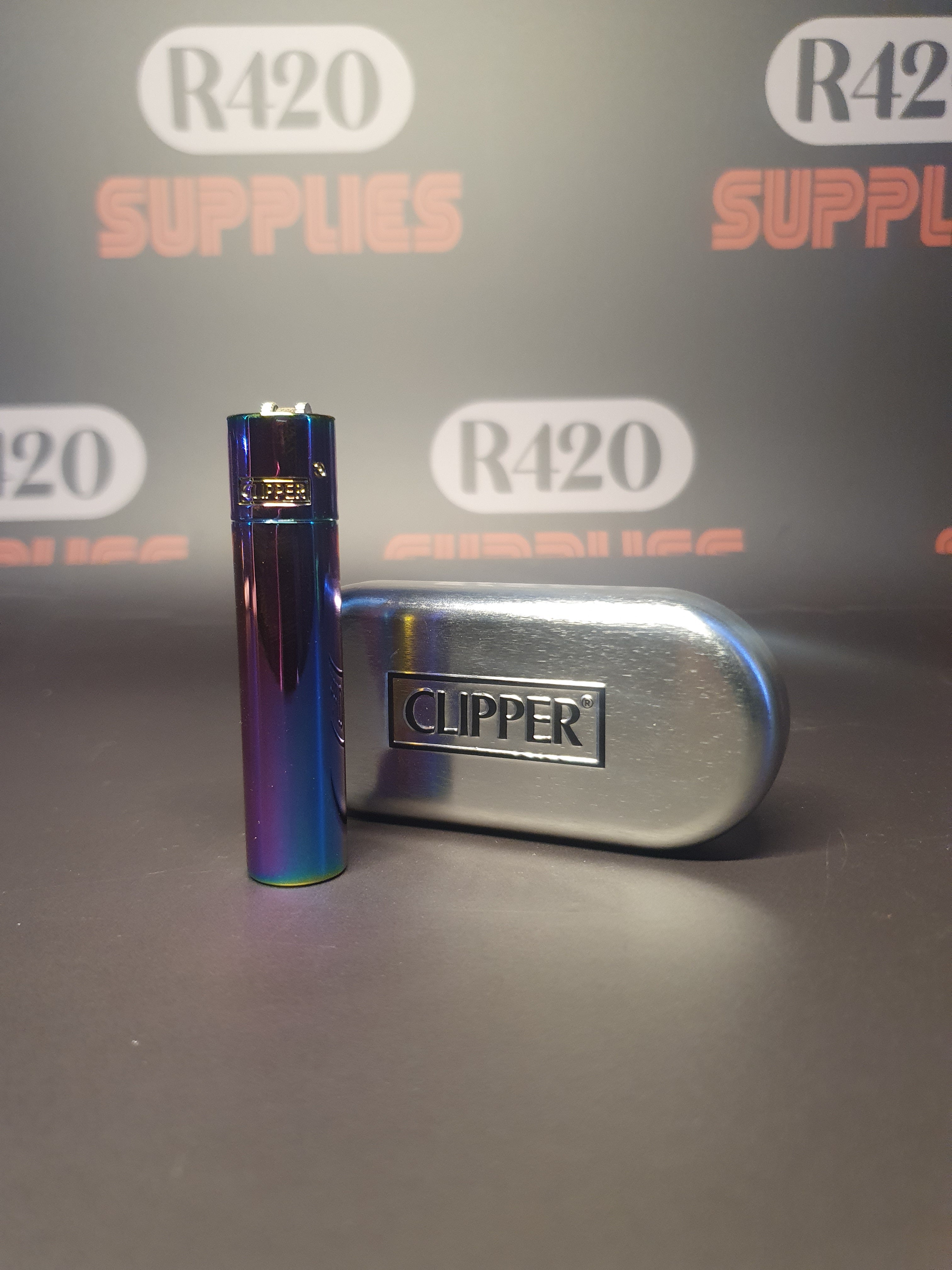 Metal Clipper Lighter + Giftbox - Icy