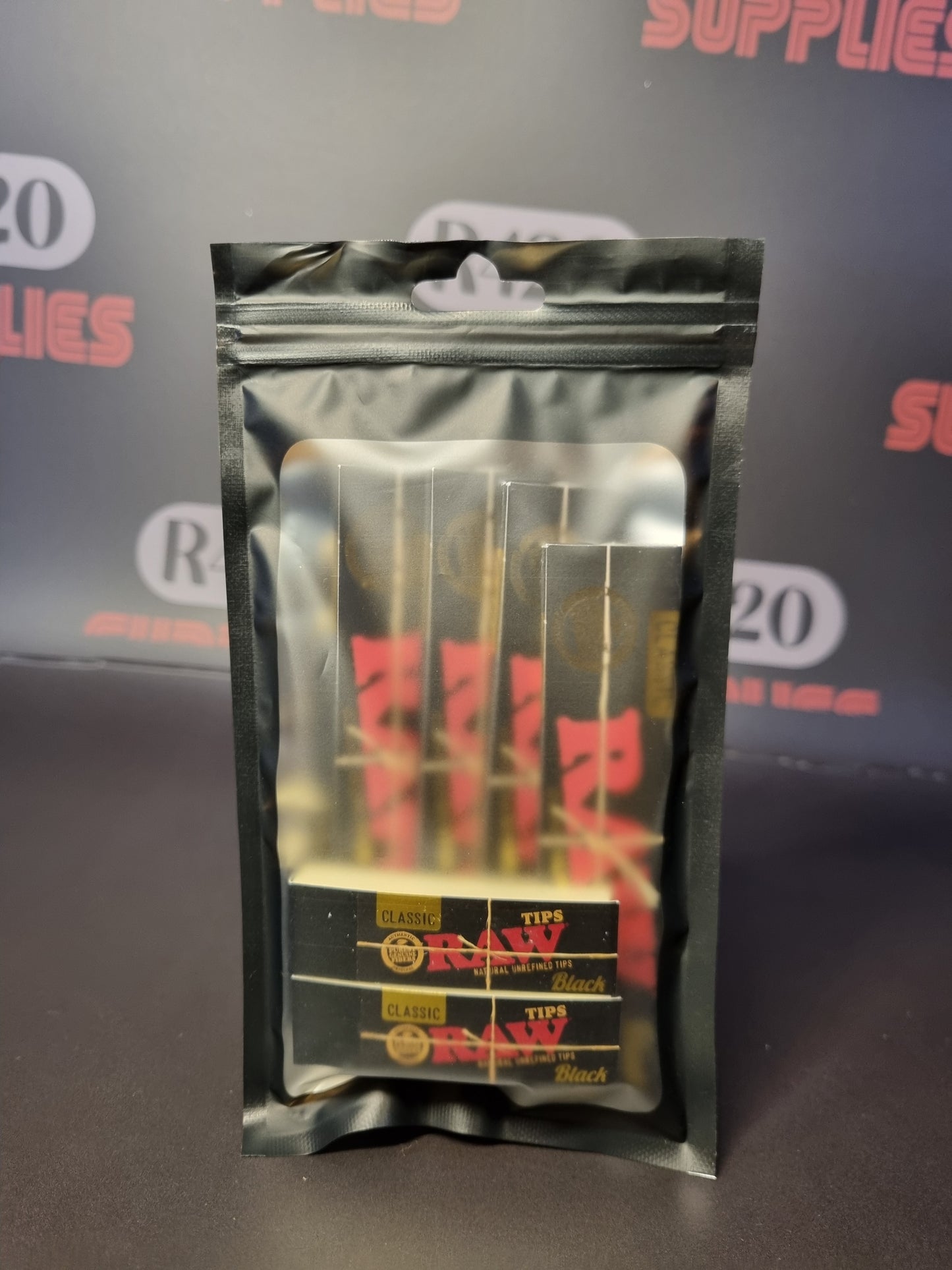 RAW Black Skin Pack - Kingsize Slim + Tips