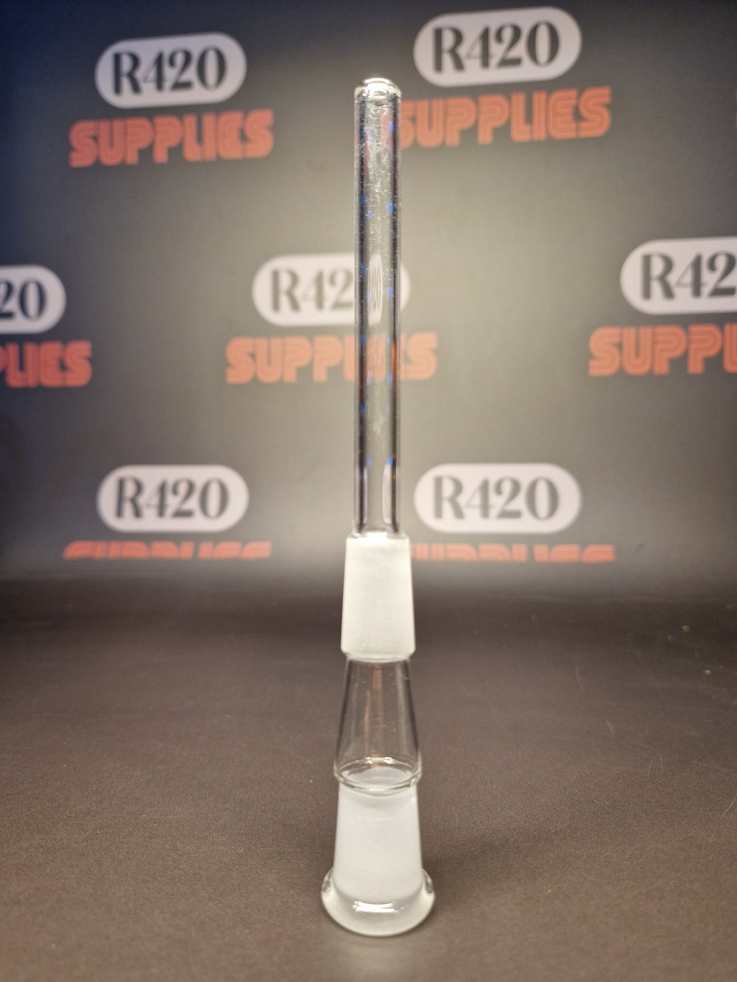 Glazen downstem - 14 mm - 90 mm lang