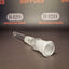 Glazen Downstem - 18mm - 100mm lang
