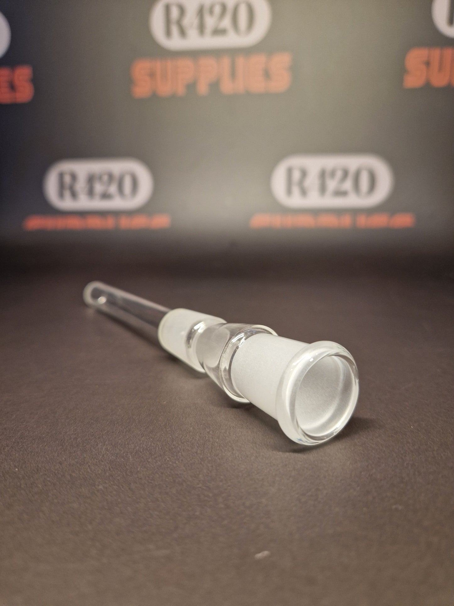 Glazen Downstem - 18mm - 100mm lang