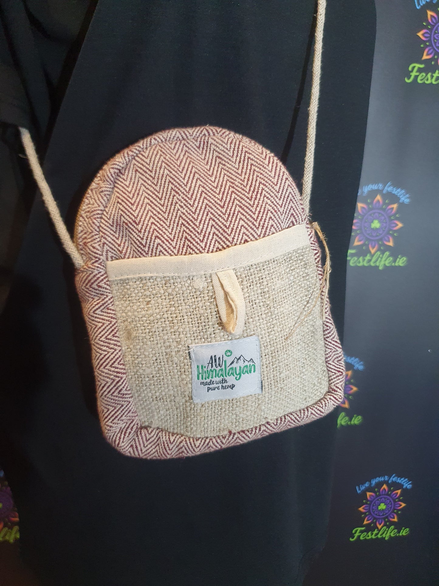 Mobiele hennepzak met trekkoord (willekeurige kleuren)