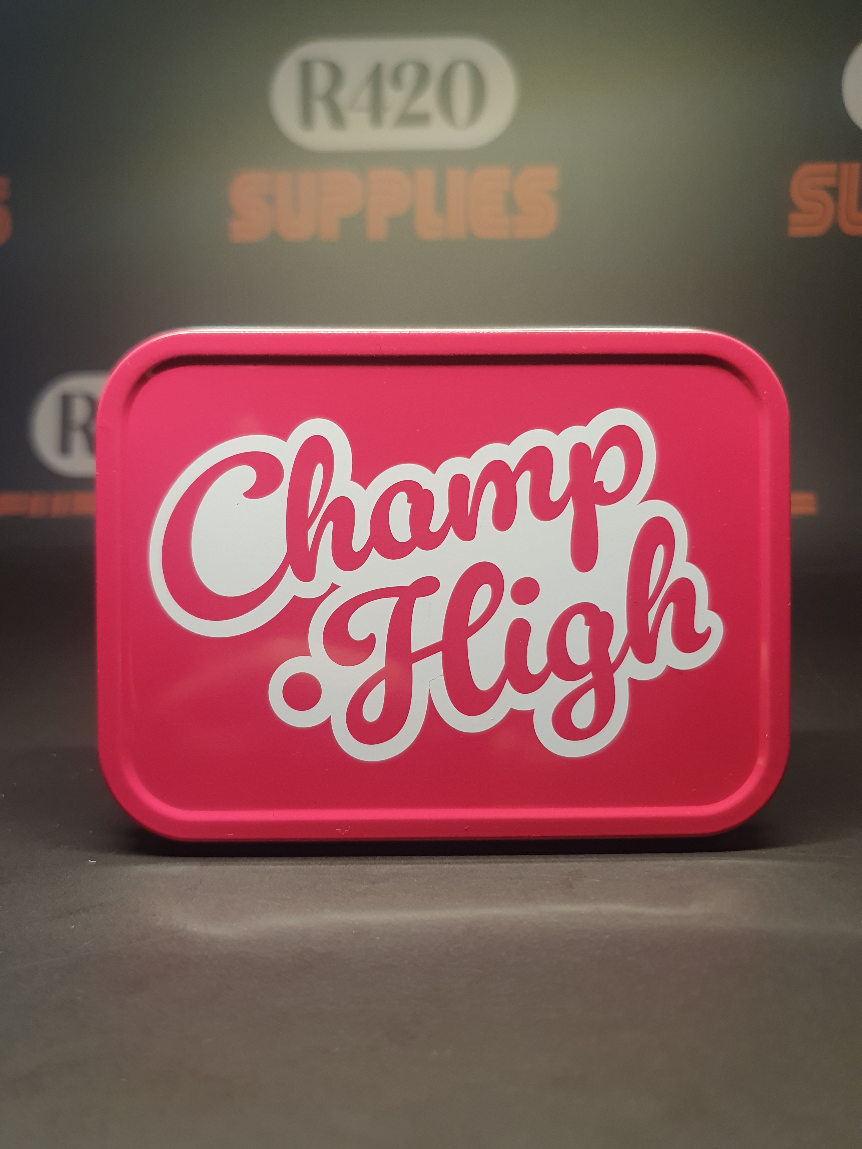 Champ High Metal Storage Tins - Pink