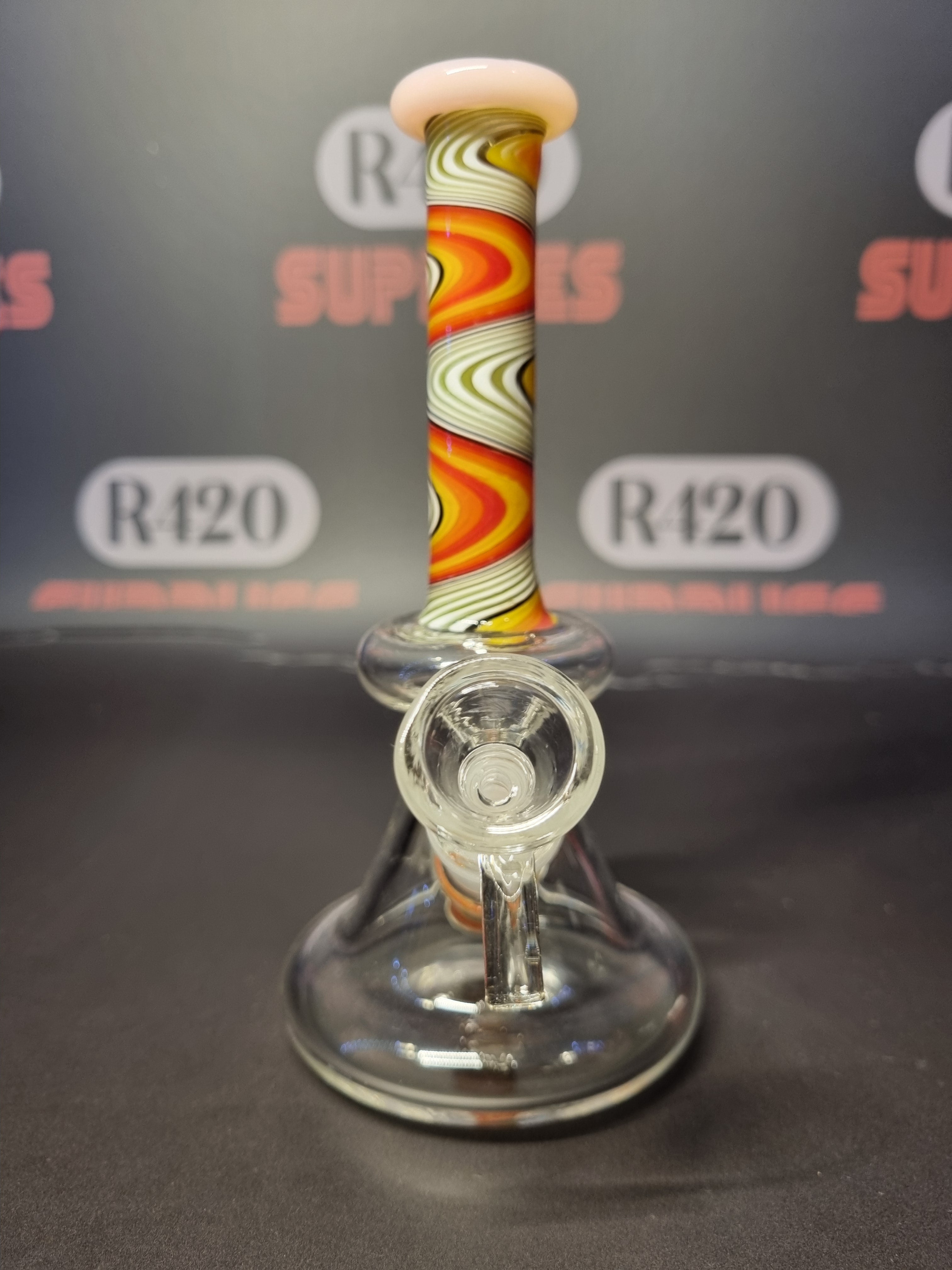 Amsterdam Limited Edition Bubbler - Multi Colour Swirls - H:16cm
