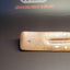 Flat Wooden Incense Burner with Brass Design