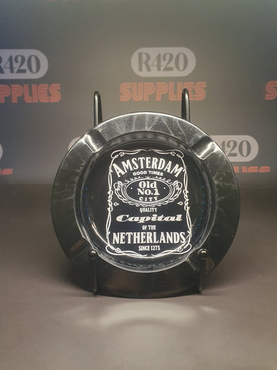 Amsterdam Liquor Label - Metal Ashtray