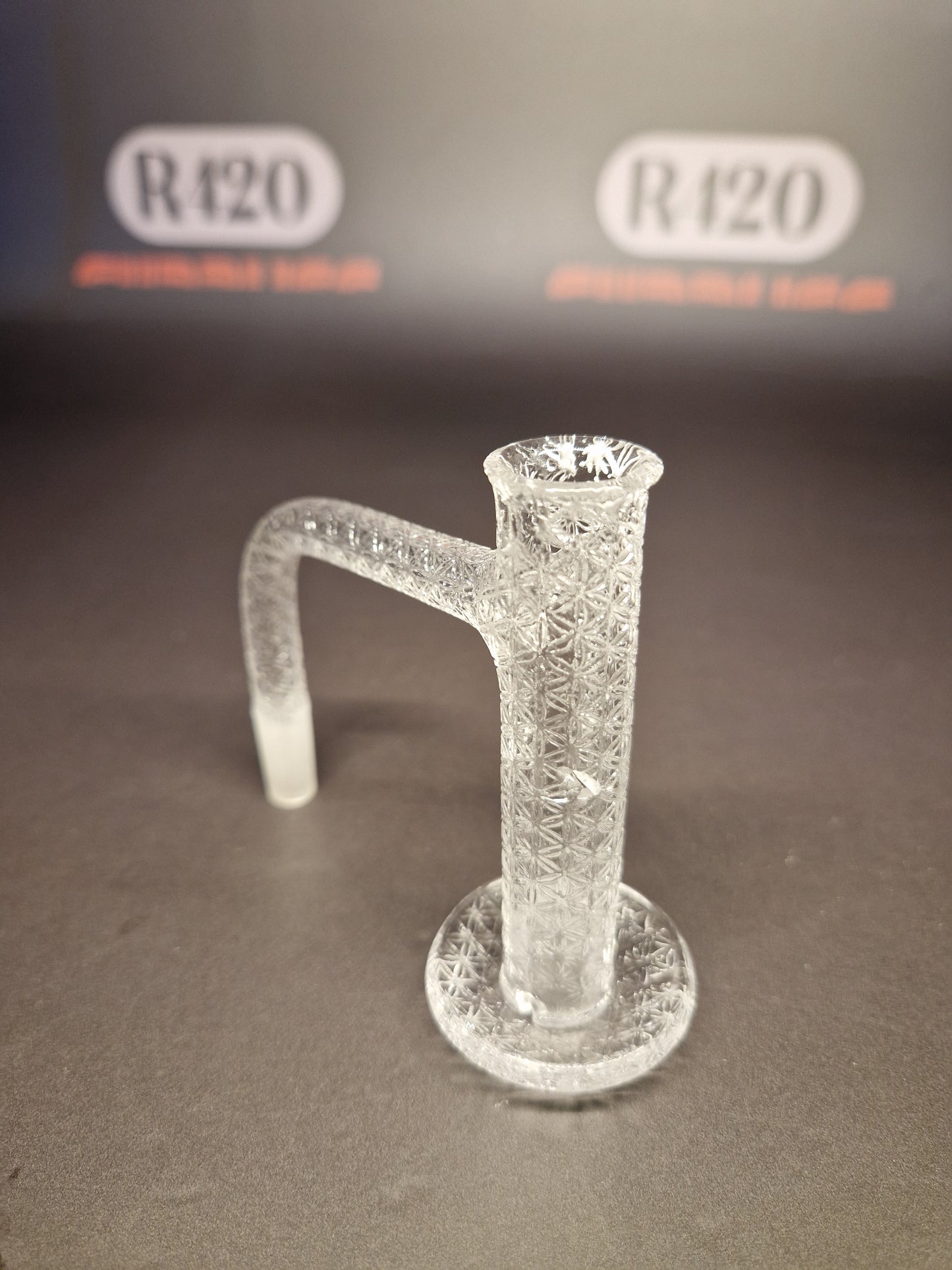 Kwartsbanger met regenboogeffect - 14 mm mannelijke fitting