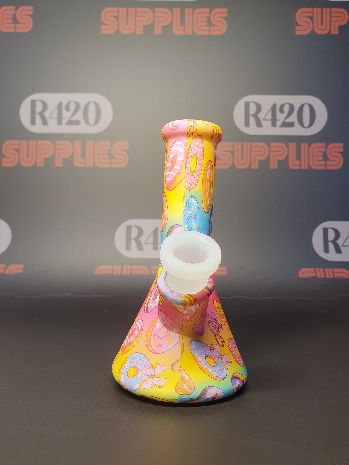 Siliconen Bong - 13cm - Donuts
