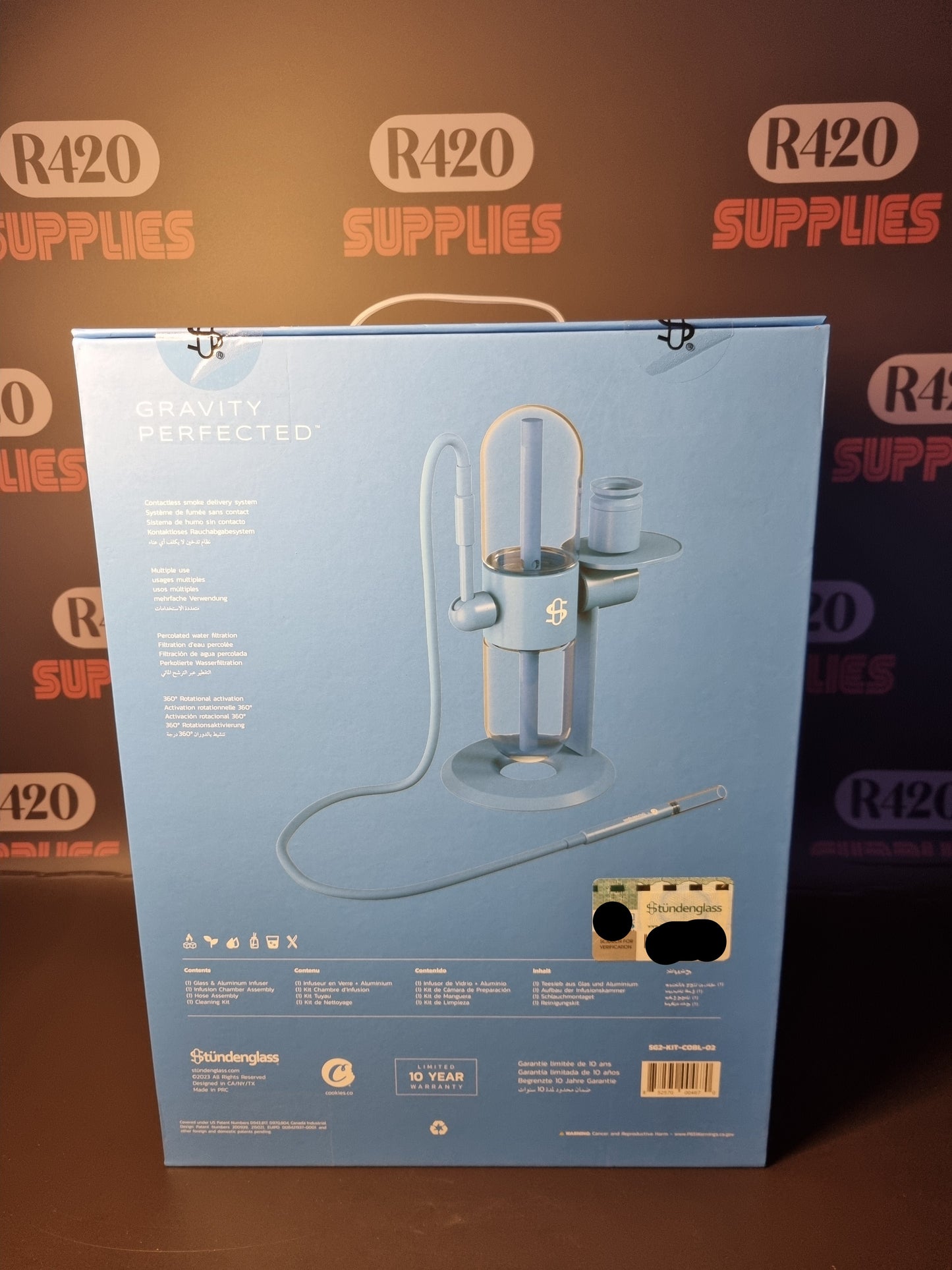 Stündenglass Gravity Hookah 360 Degrees Vaporizer - Cookies Edition