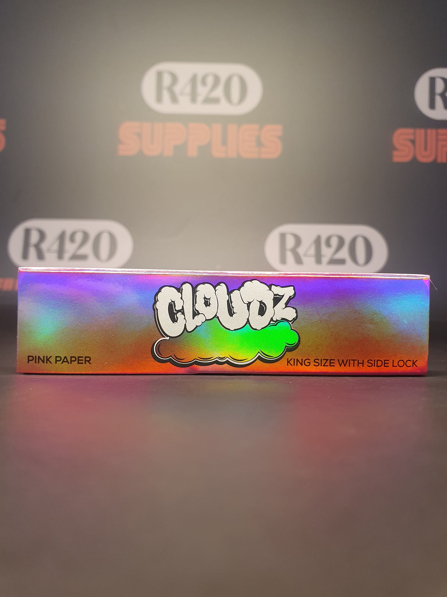 Cloudz Kingsize Rolling Papers & Tips - Pink
