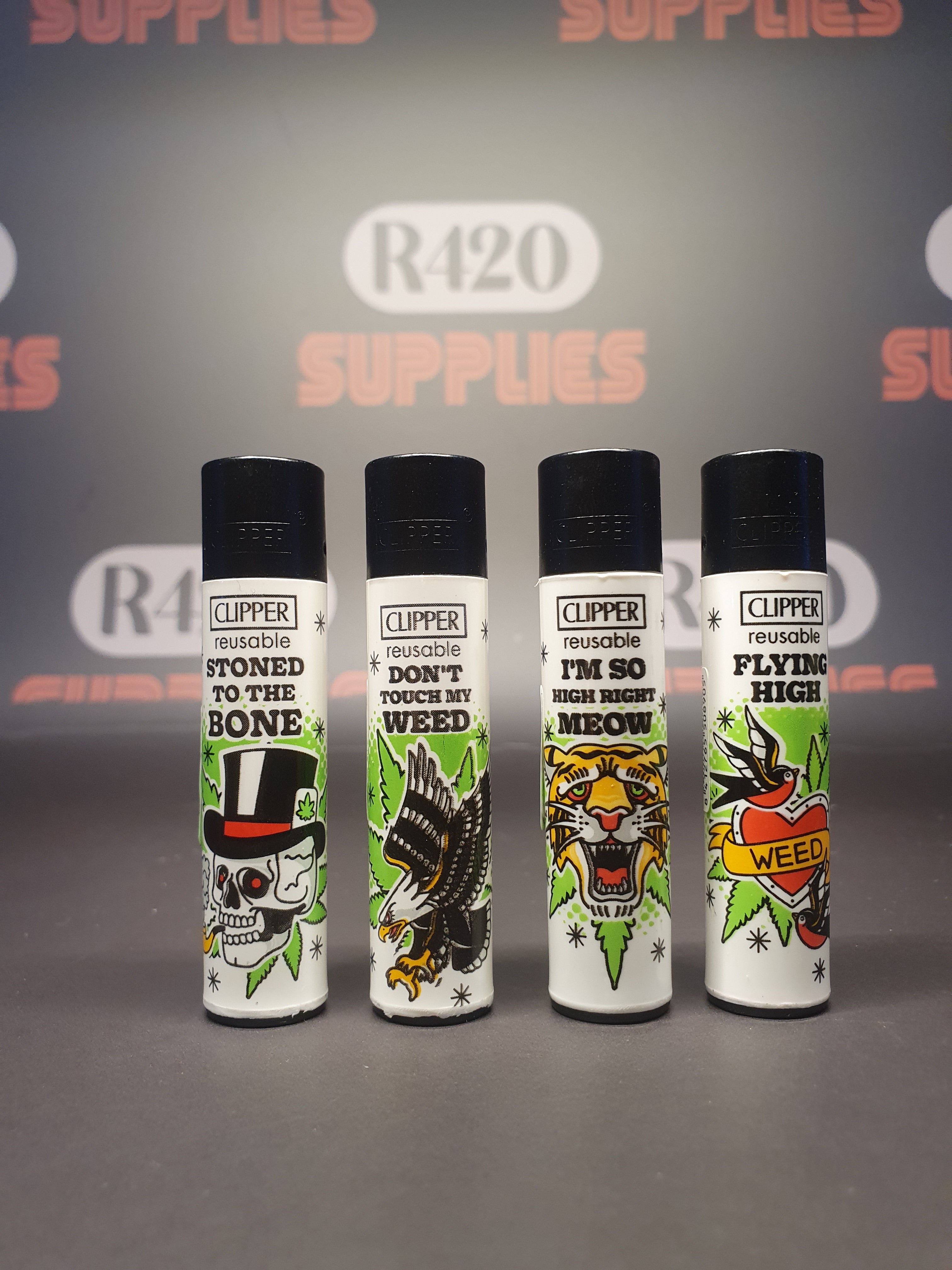 Clipper Lighter - 420 Tattoo