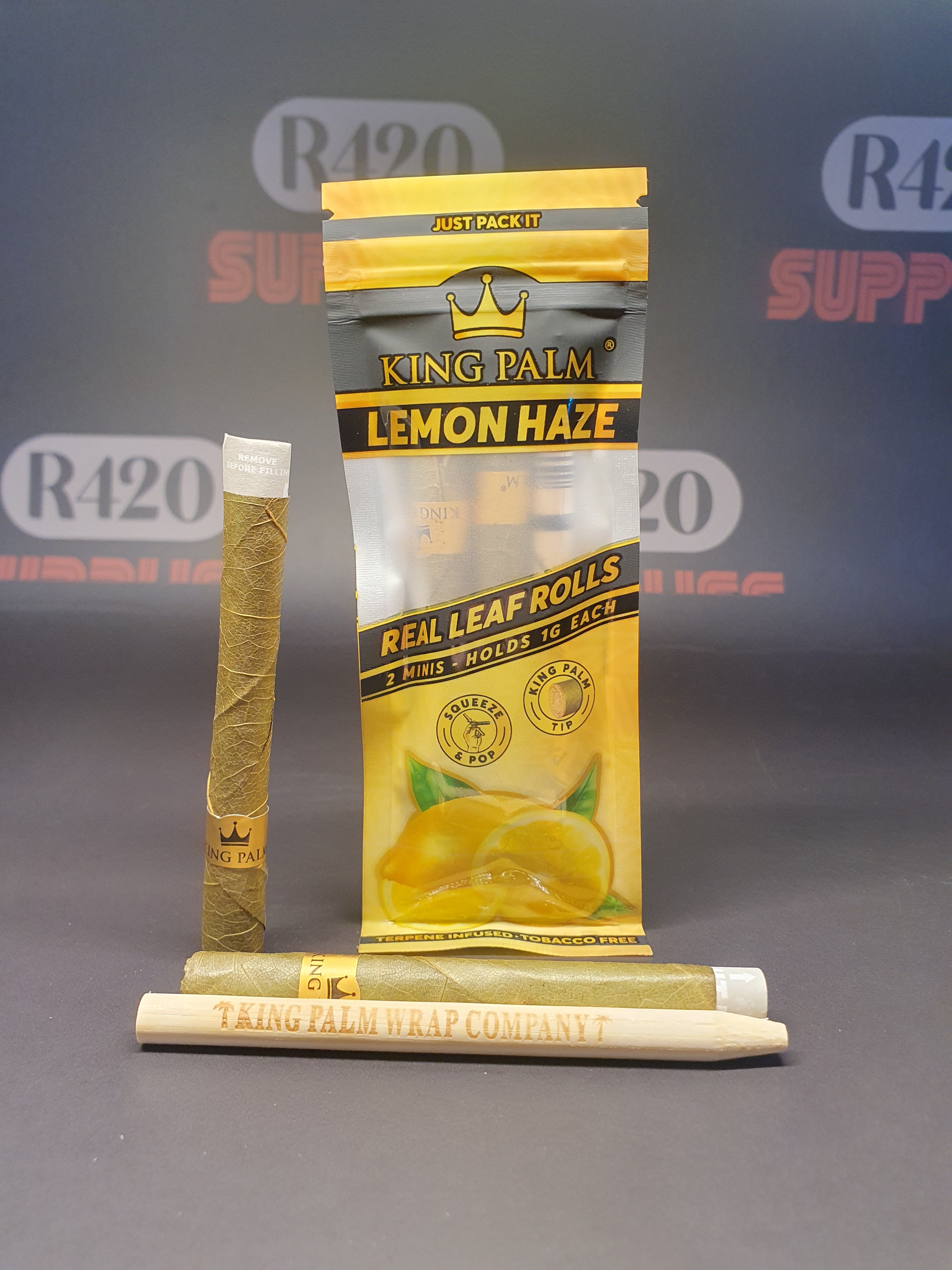 King Palm Mini Rolls - 2 Pack - Lemon Haze