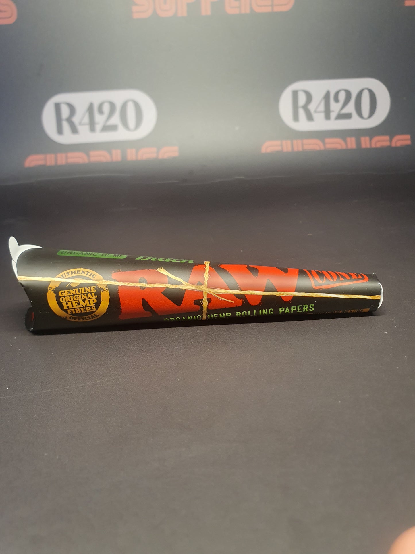 RAW Black Organic Kingsize Cones - 3 Pack