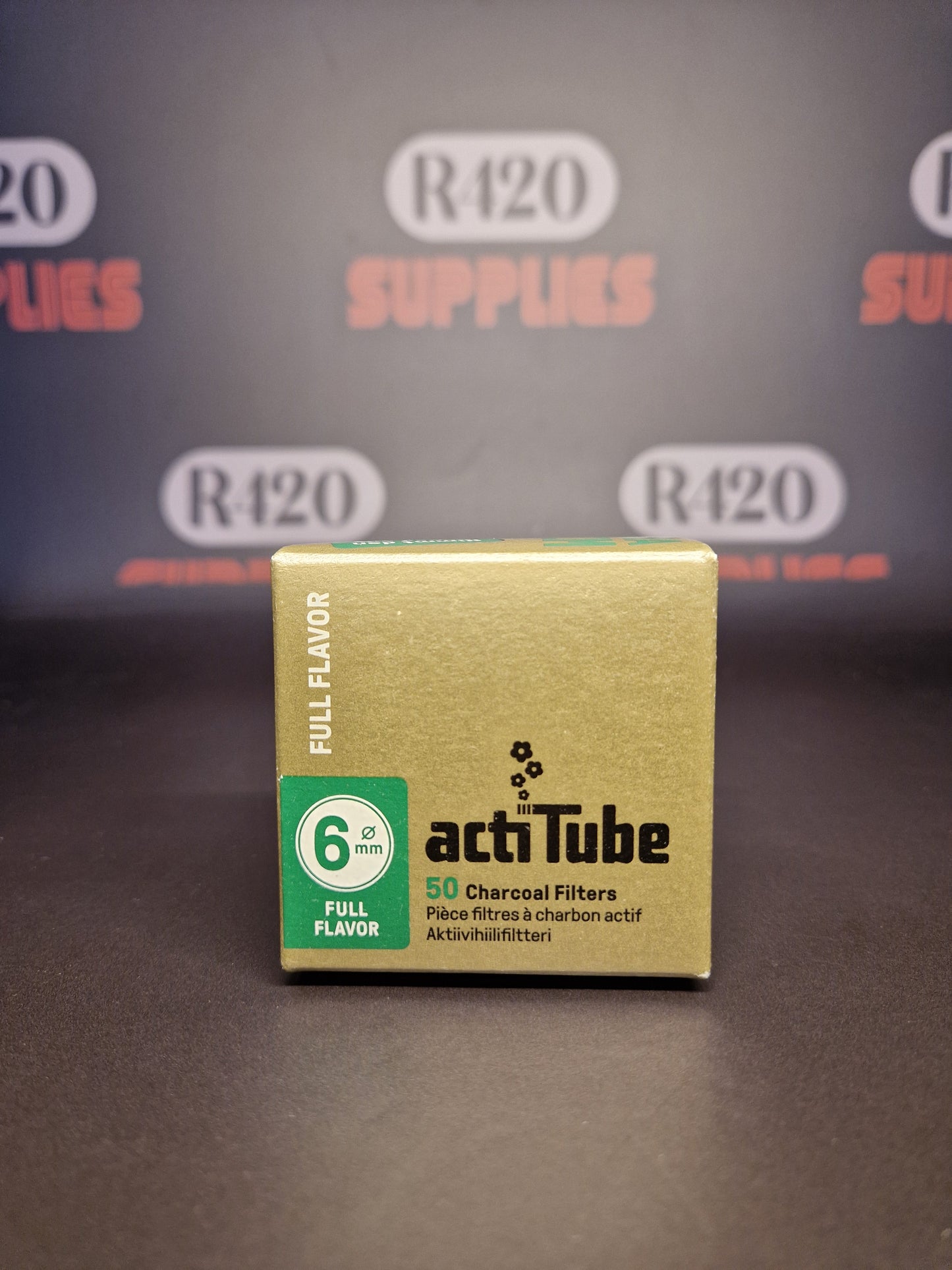 actiTube Charcoal Filters - 50 Pack - 6mm Extra Slim