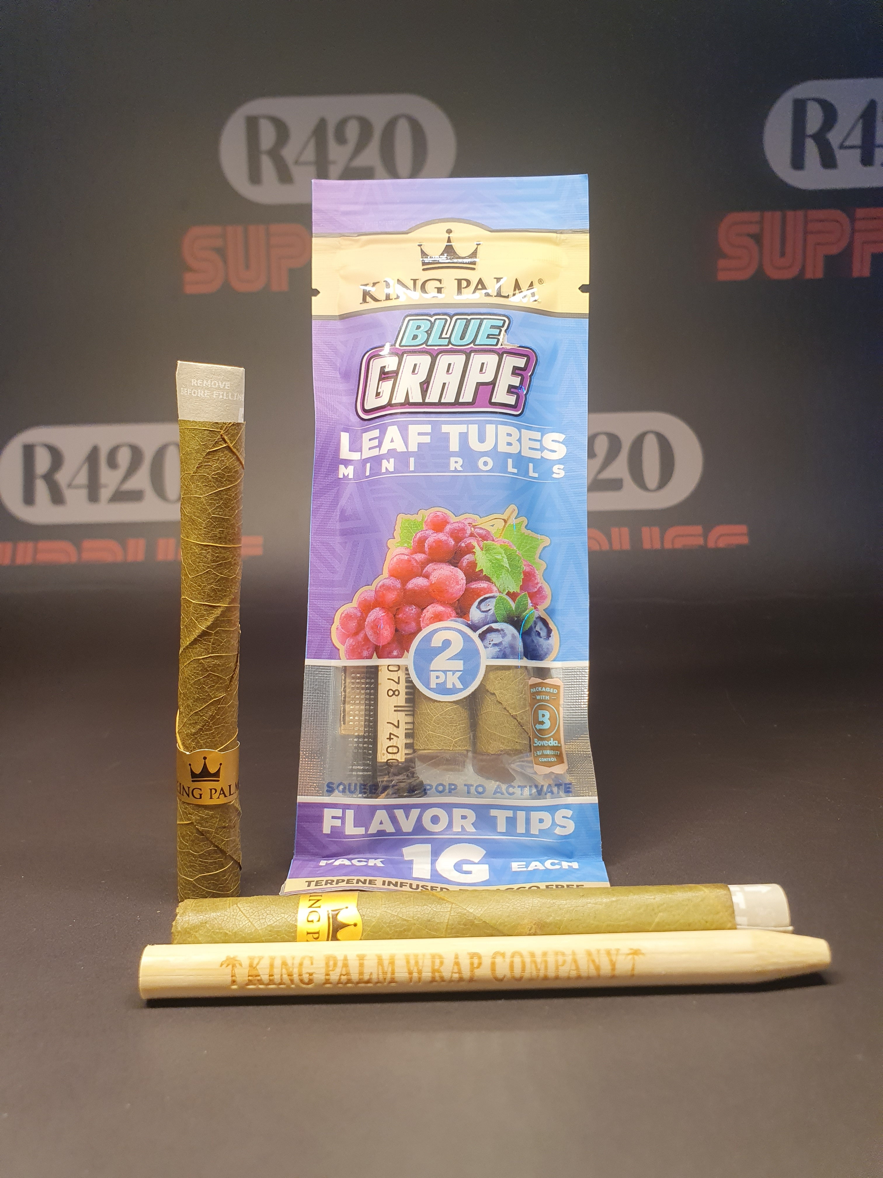 King Palm Mini Rolls - 2 Pack - Blue Grape