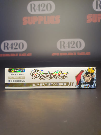 Monkey King Expert Stoners Series - ONGEBLEEKTE Ultra Thin Kingsize Slim - 32 Bladeren
