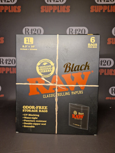 RAW® SACK - BLACK - XL 6PCS