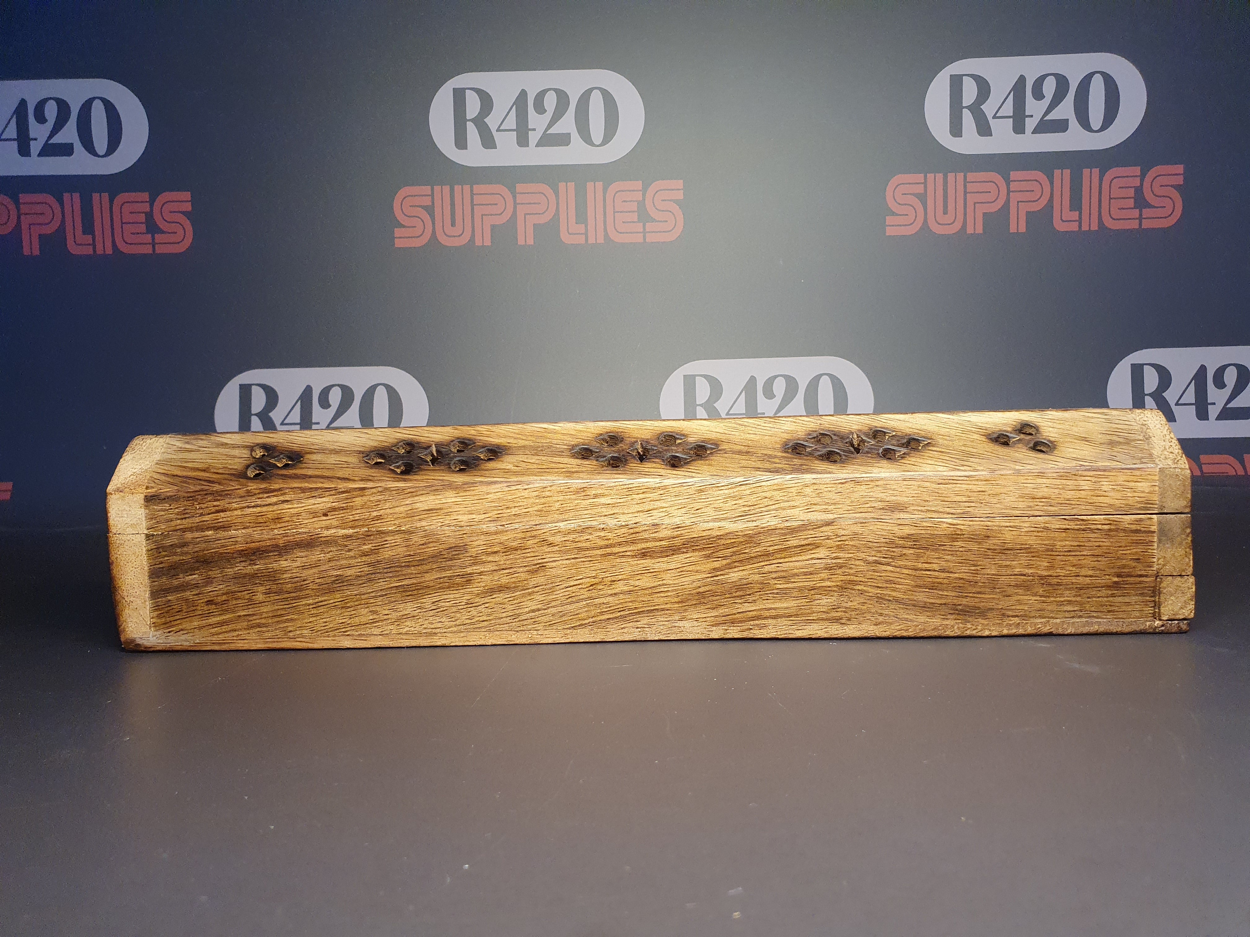 Wooden Incense Burner with Storage
