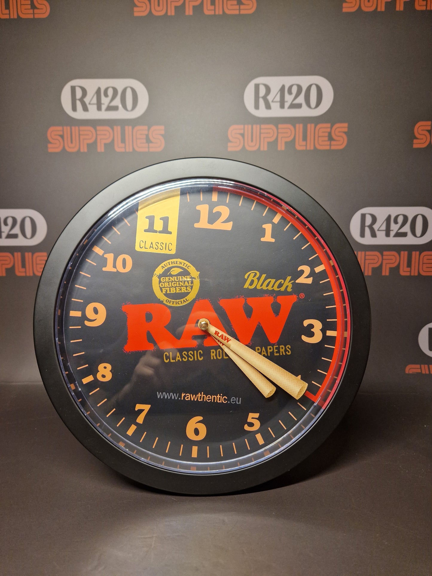 RAW Black Stash Clock