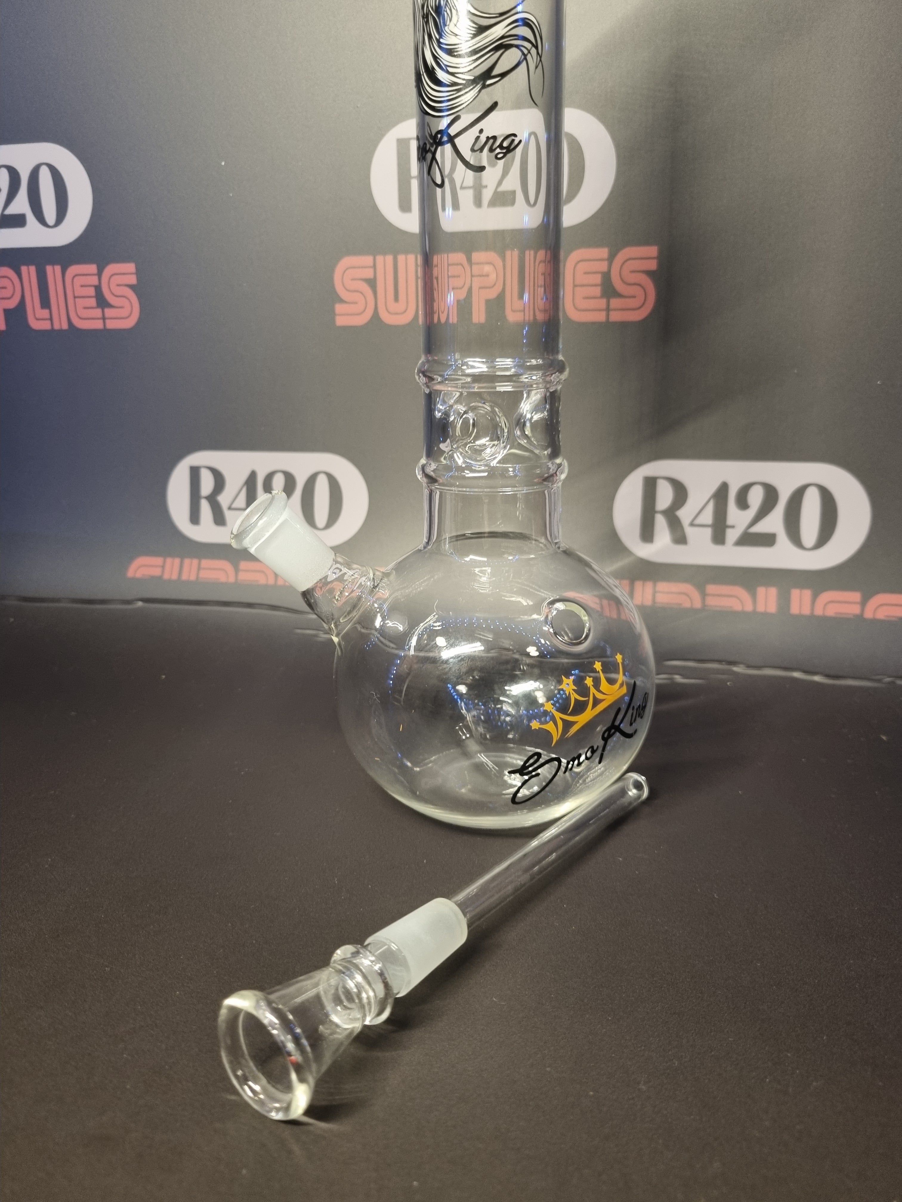 SmoKing Glass Bong - H: 30cm