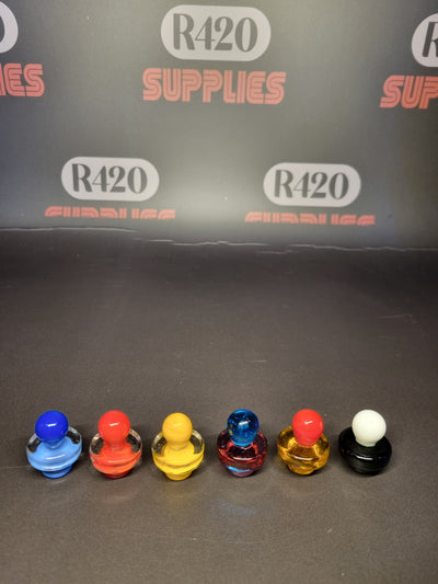 Glass Carb Cap - Meepler - Mixed Colours
