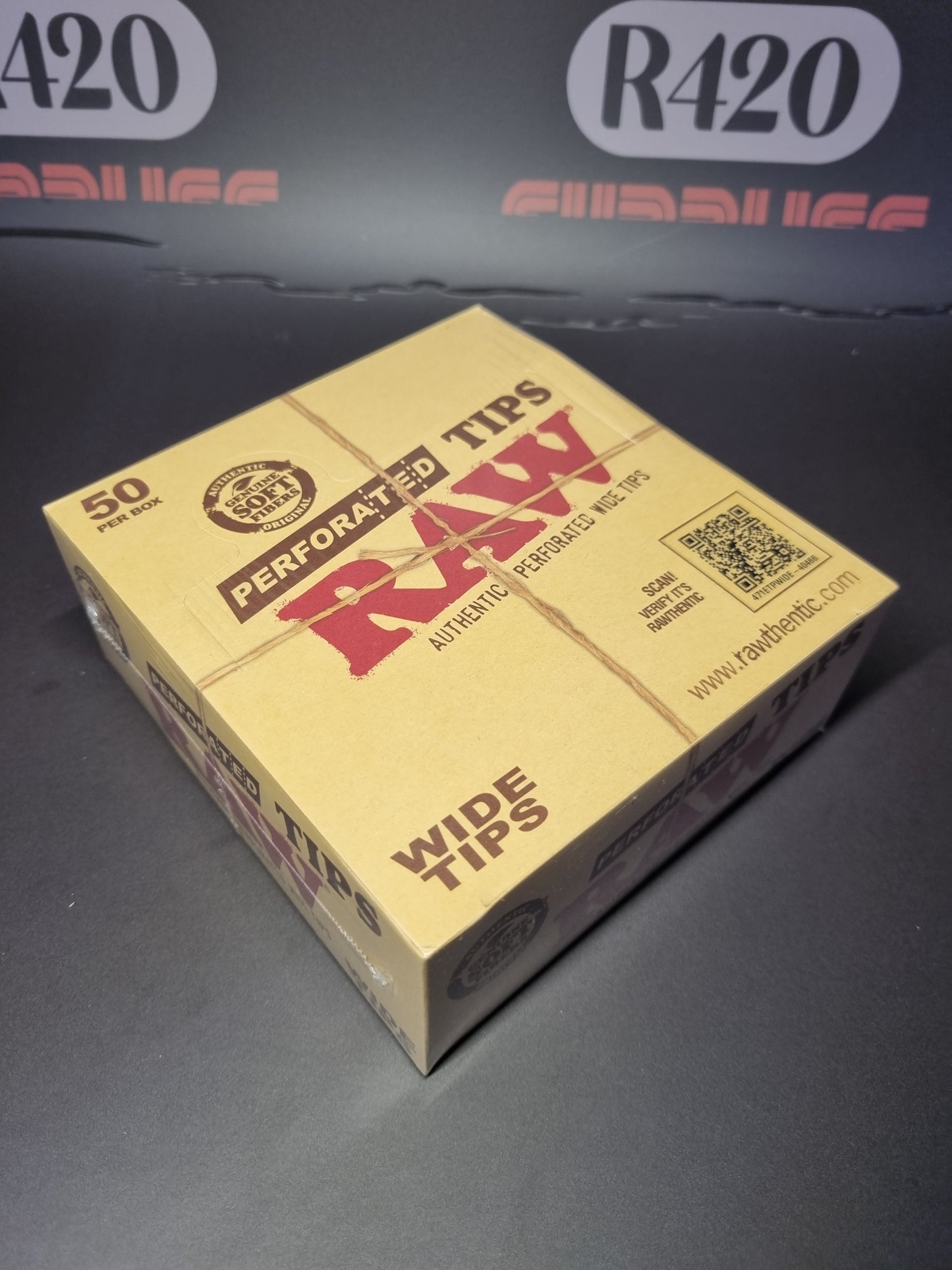 RAW Perforated Wide Tips - Book of 50