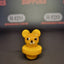 Glass Carb Cap - Bear - Mixed Colours