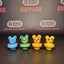 Glass Carb Cap - Bear - Mixed Colours