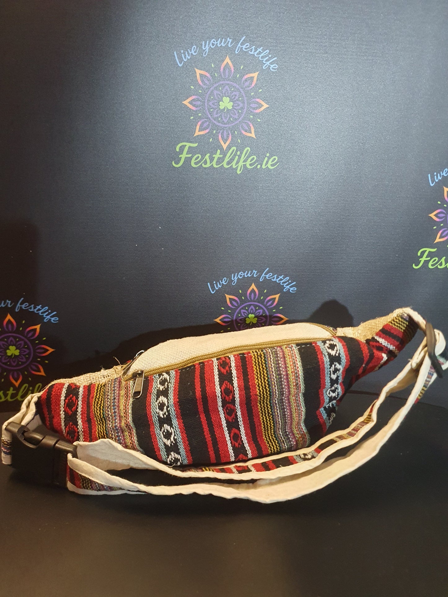 Handmade Hemp & Cotton Bum Bag - Mixed Designs