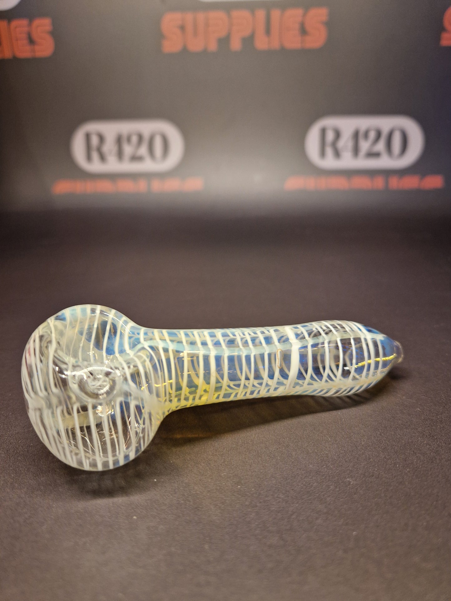 Glass Pipe - 12cm - Banana Kush
