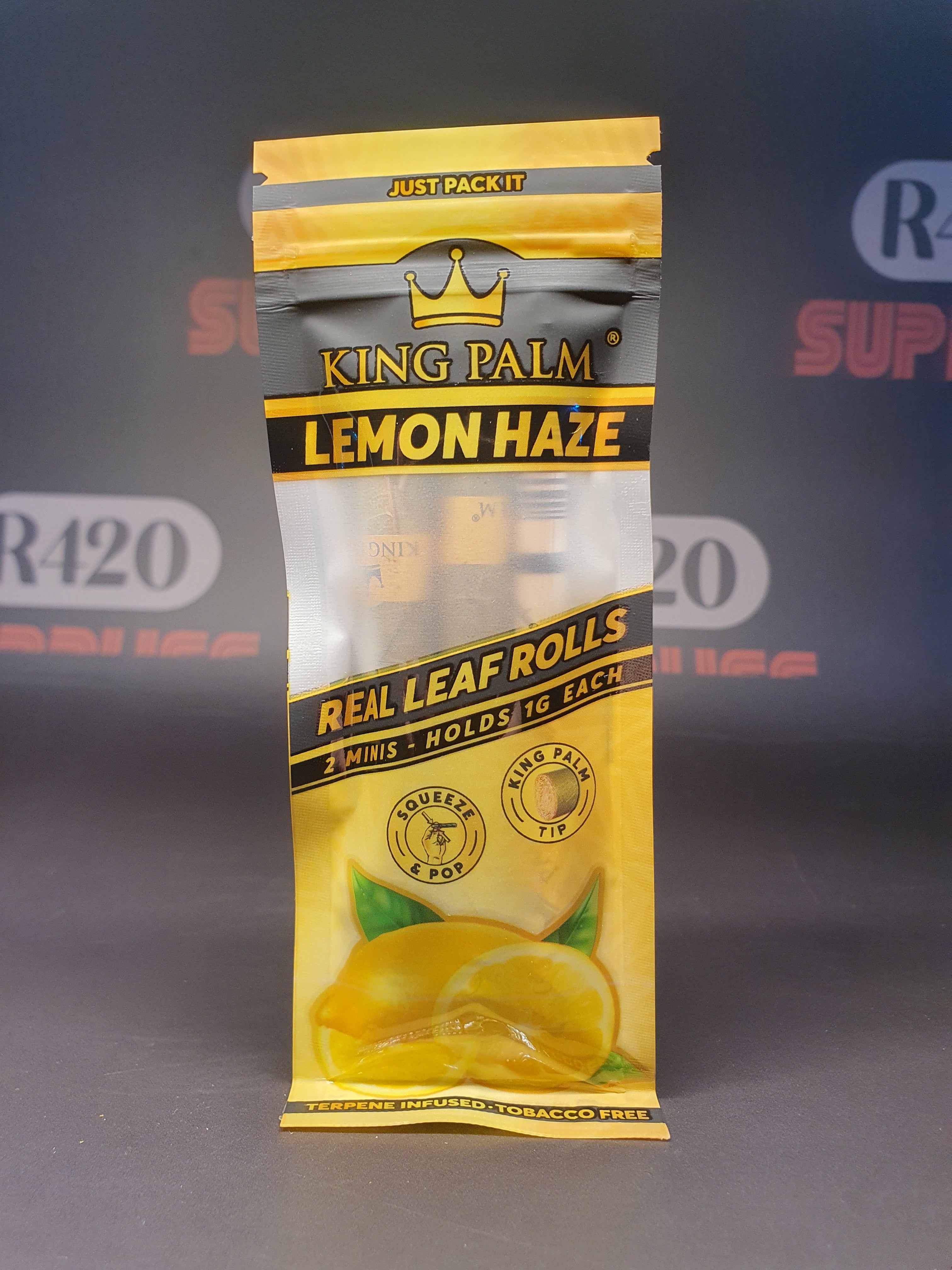 King Palm Mini Rolls - 2 Pack - Lemon Haze